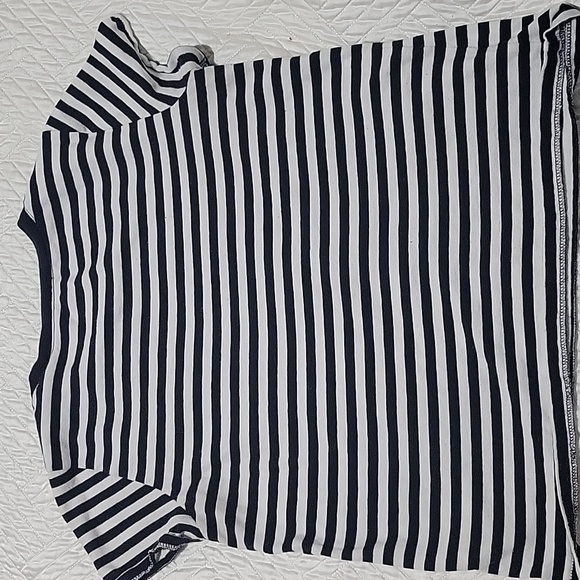 🖤 Madewell Northside Vintage Tee in Stripe – Jet Black (Size S) - Picture 4 of 4